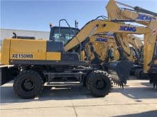 XCMG 15 ton wheel excavator XE150WB wheeled excavator machine for sale